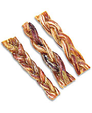 Flint River Ranch Braided Pizzle Sticks Dog Chews - Click to Enlarge